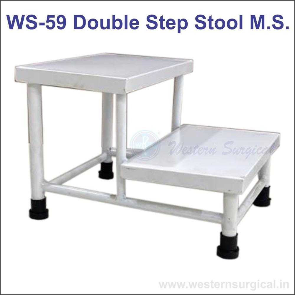 DOUBLE STEP STOOL M.S.