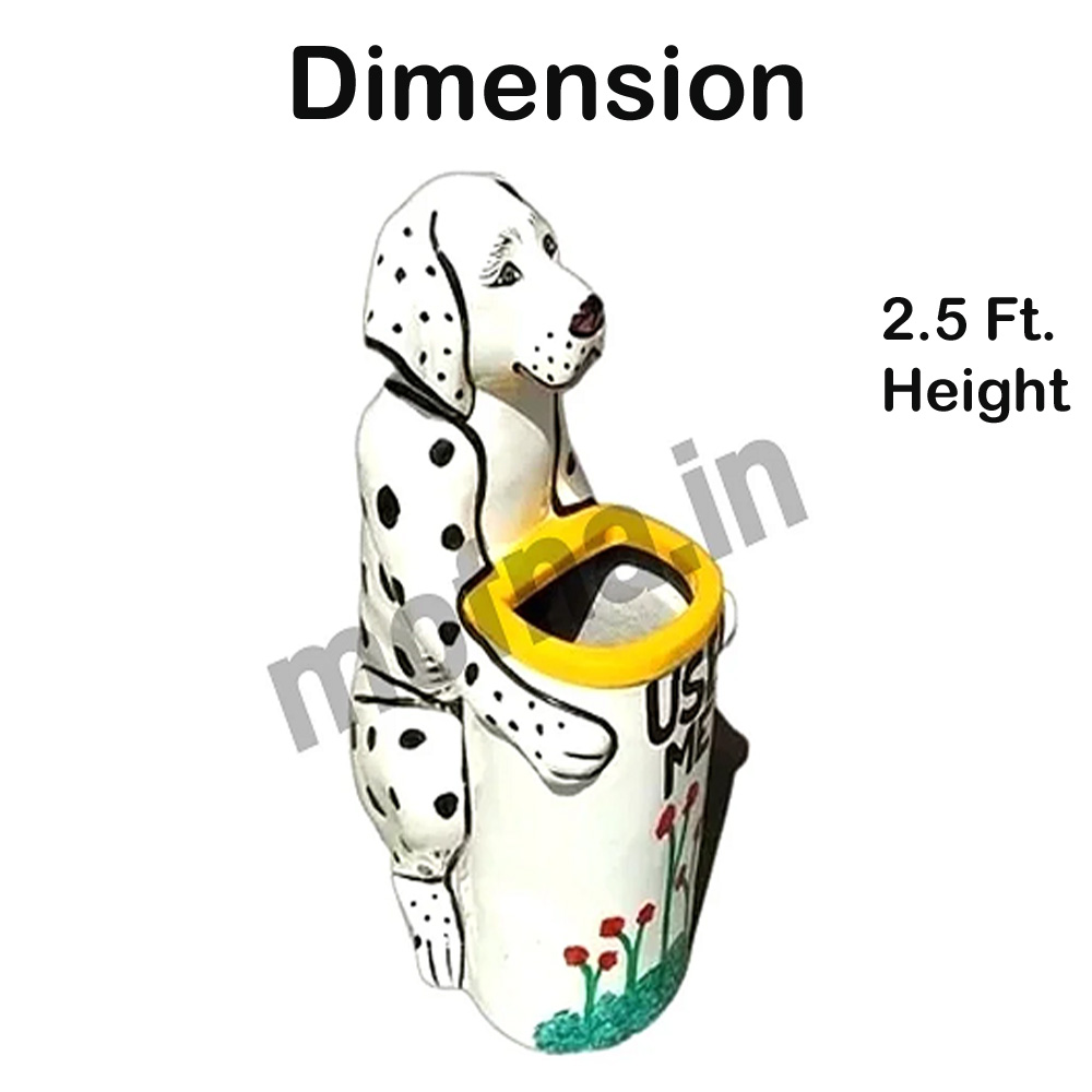 Mofna FRP Dog Dustbin, Animal Shape Dustbin, 60 Liter