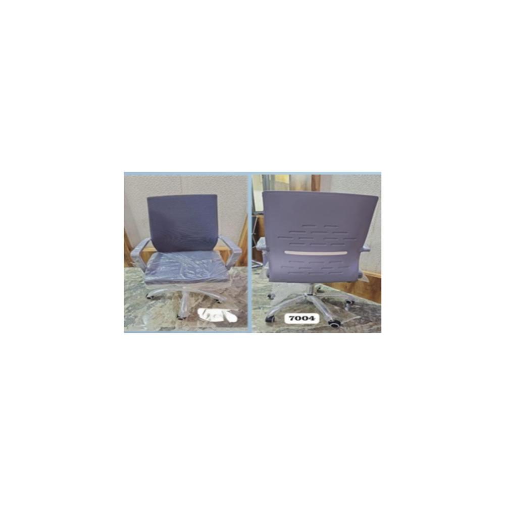 Dm 7004 Grey Office Chair - Cover Material: Plastic And Fabric