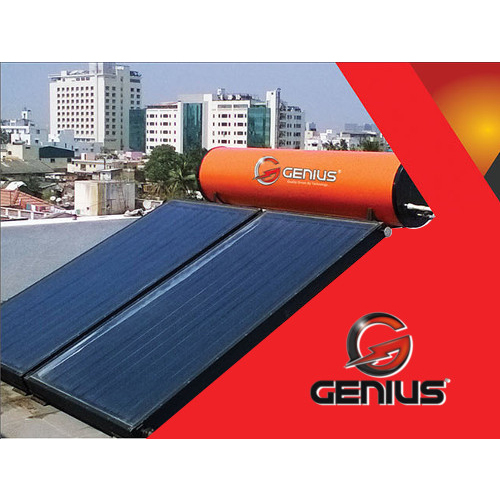Flat Plate Collector Solar Water Heater - Capacity: 100-500 Liters