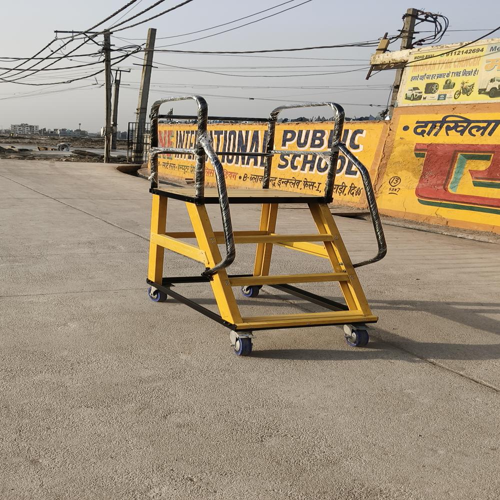 FRP TROLLY LADDER - Yellow
