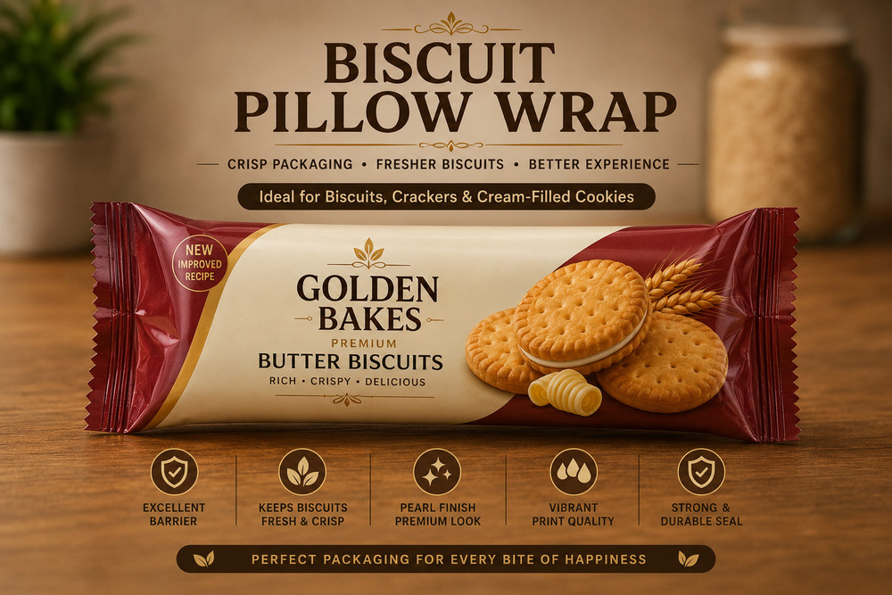 Biscuit Pillow Wrap Packaging Pouch