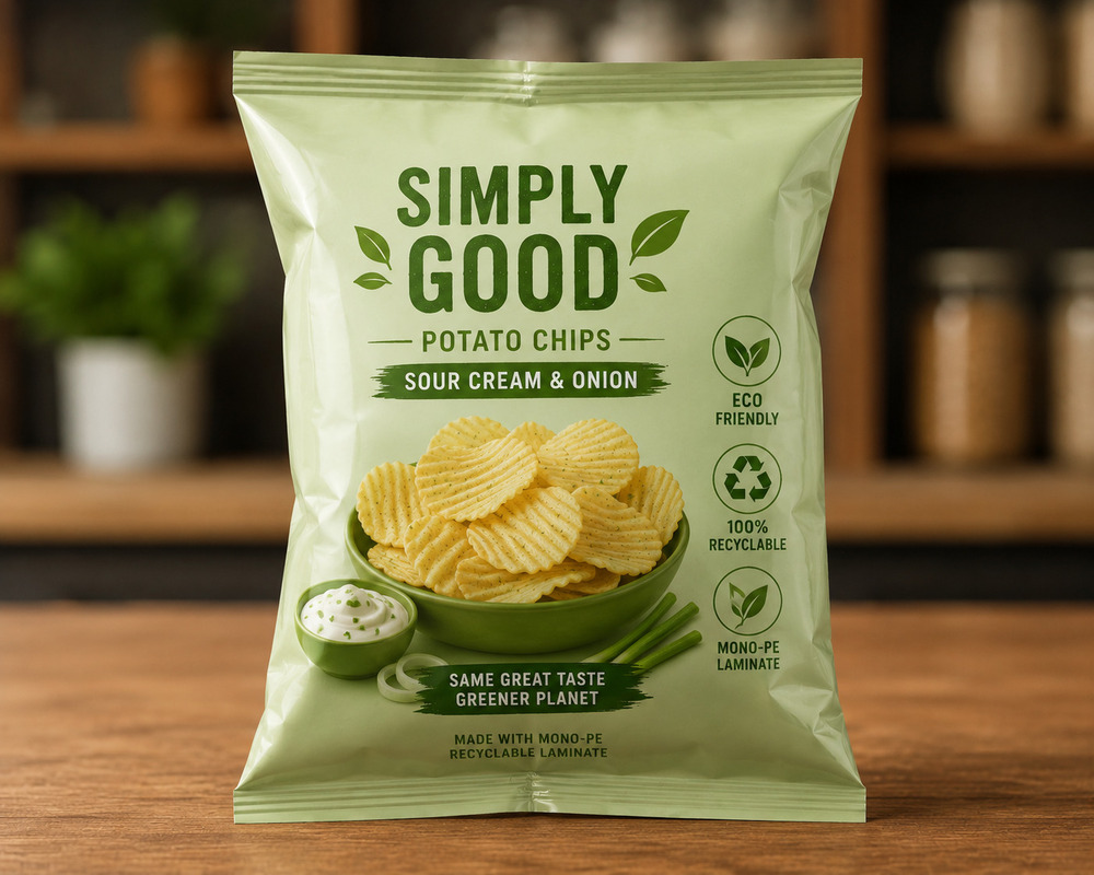 Chips Packaging Pouch Printing - Diameter: Not Applicable (Flat Pouch)