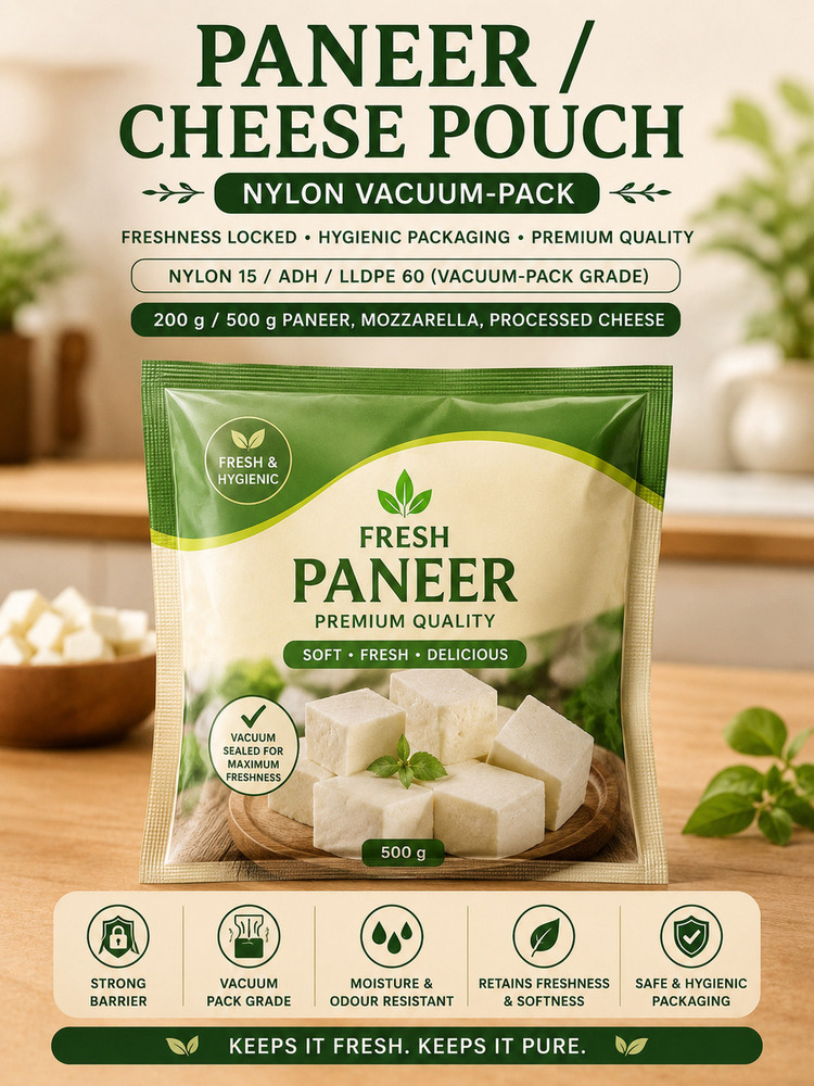 Paneer And Cheese Packaging Pouch