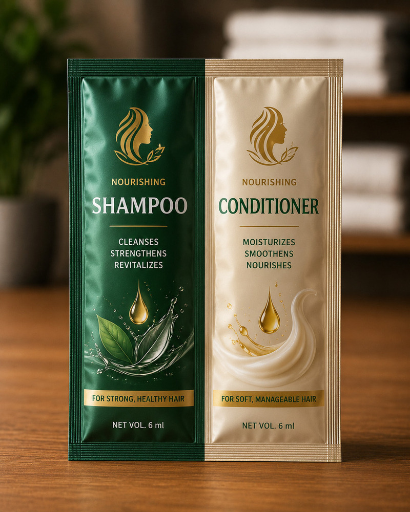 Shampoo Packaging Pouch Printing - Dimension (L*W*H): Depends On Capacity (E.G.