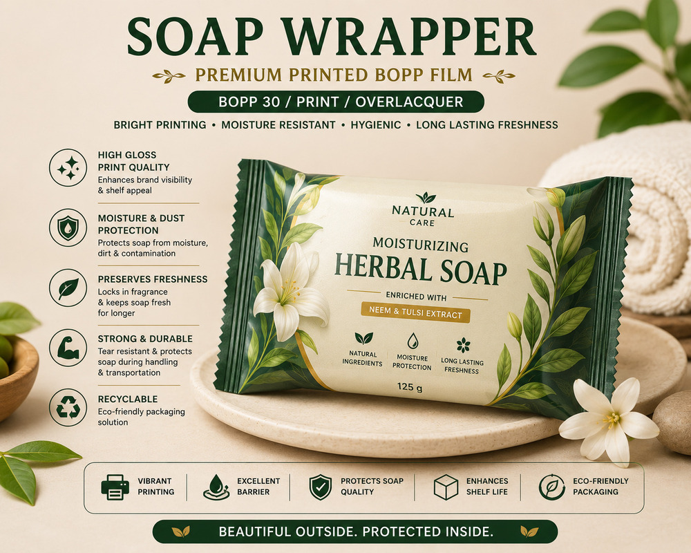 Soap Wrapper Packaging Pouch