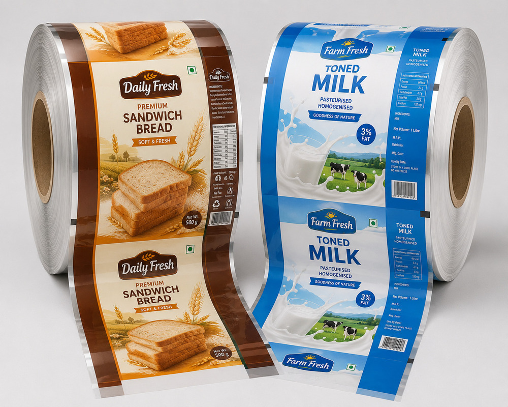 Dairy Product Packaging Pouch Roll
