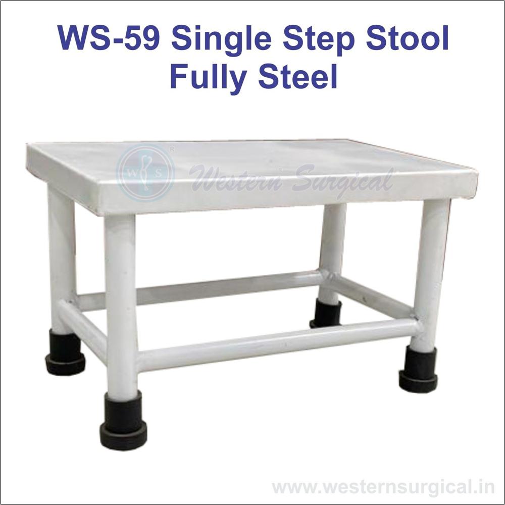 Single Step Stool Fully Steel - Application: Hospital & Intensive Care Unit