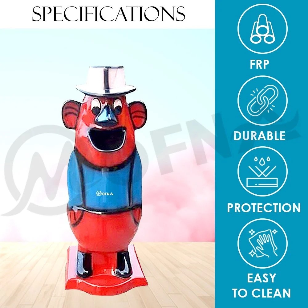 Mofna FRP Joker Dustbin, Animal Dustbin, 60 Liter