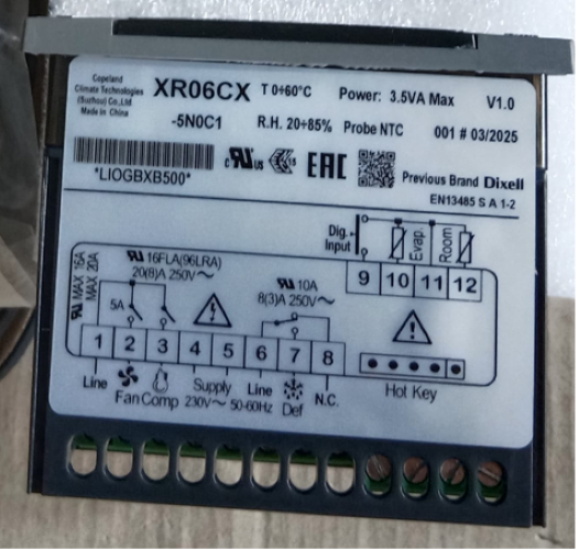 DIXELL CONTROLLER XR06CX-5NOC1
