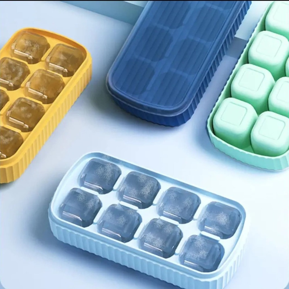 8 Cubes Silicon Ice Cube Tray