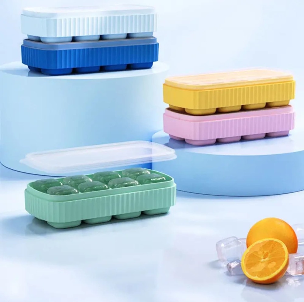 8 Cubes Silicon Ice Cube Tray