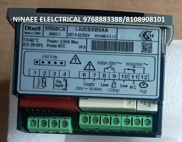 DIXELL CONTROLLER XR08CX-5NOC1