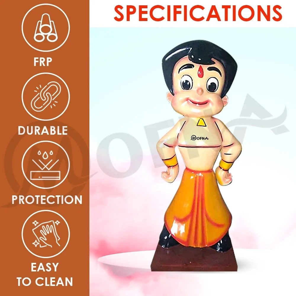Mofna FRP Chota Bheem Statue 60 Liter