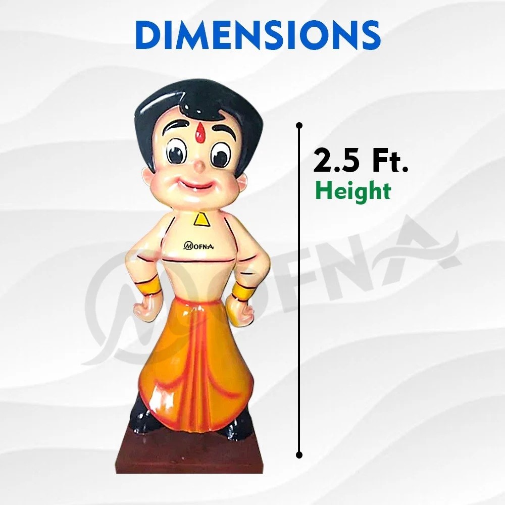 Mofna FRP Chota Bheem Statue 60 Liter