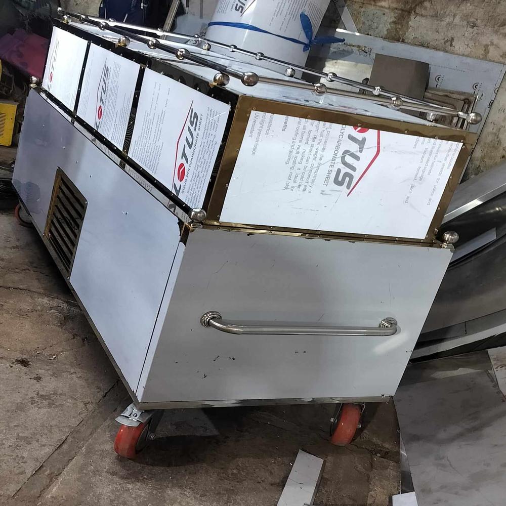 Dead Body Freezer Box With Railing - Dimension (l*w*h): 2200mm X 750mm X 450mm