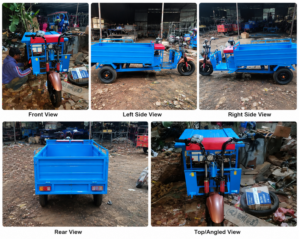 1200W Battery Operated E Rickshaw Loader