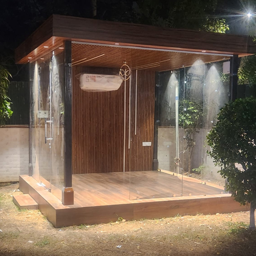 Glass Portable Cabin
