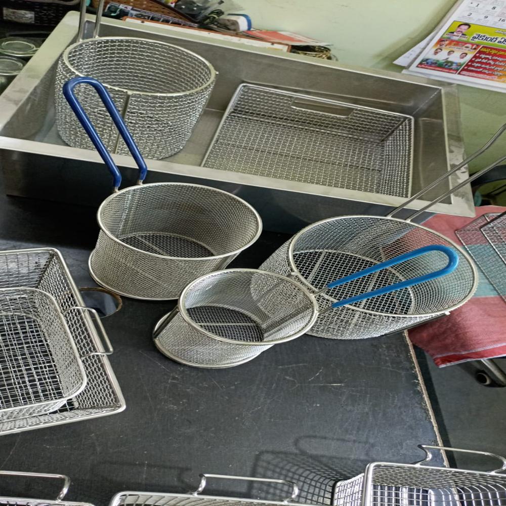Stainless Steel KFC Breading Baskets