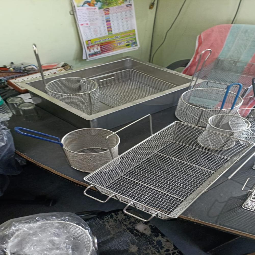 Stainless Steel KFC Breading Baskets