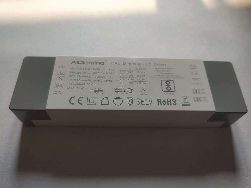Aidimming 20w 40vdc Dali Dt8 Tunable LED Driver