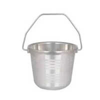 Silver Aluminum Storage Bucket