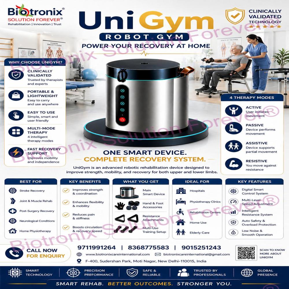 UniGym Smart Rehab Therapy Robot for Muscle Recovery