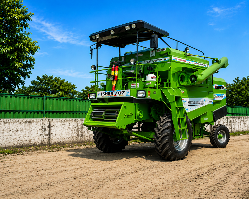 Combine Harvester Isher 767 - Engine Type: Air Cooled