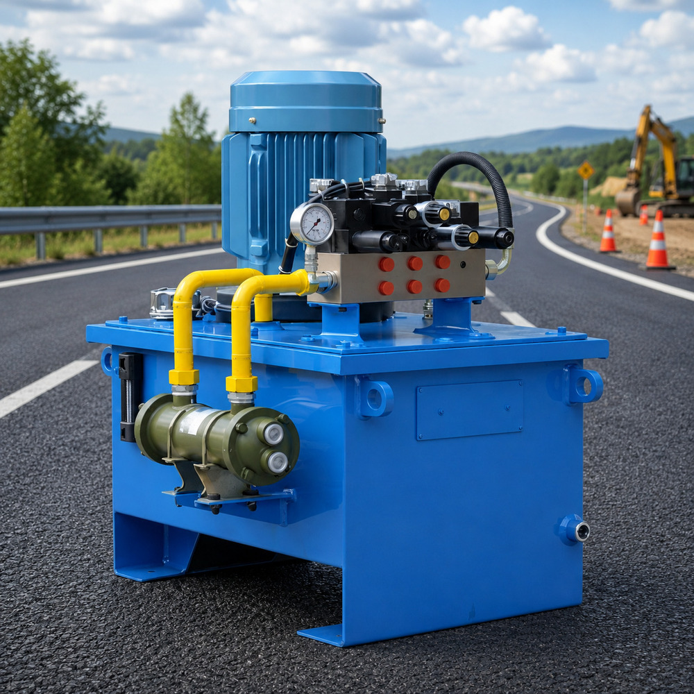 Portable Hydraulic Power Pack - Mild Steel, 40-100L Reservoir, 2.2-7.5 kW Motor, Trolley Mounted, Quick Couplers, Manual/Solenoid Valves