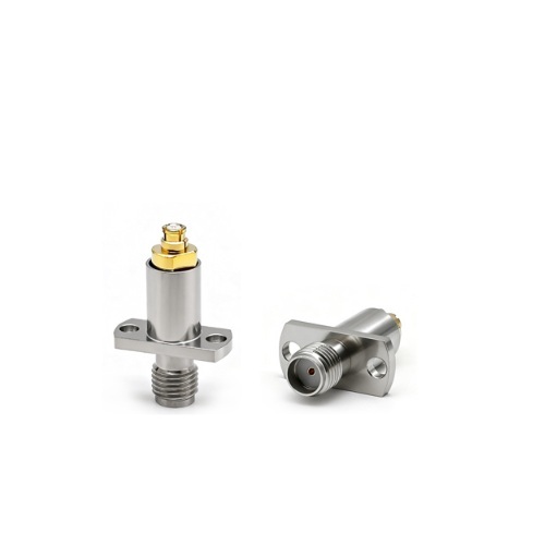 Sma Female To Smp Female Flange Stainless Steel Floating Adapter - Application: Rf Test Equipment