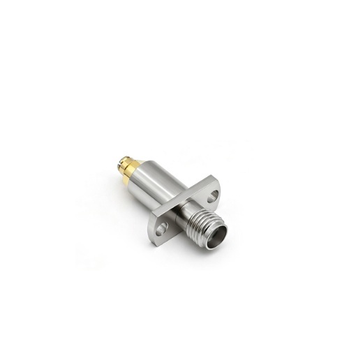 SMA Female to SMP Female Flange Stainless Steel Floating Adapter