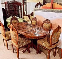 Wooden Heavy Carved Dining Set