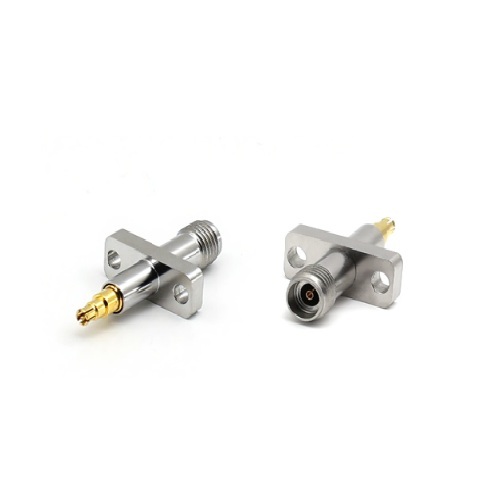 2.92 Female to SSMP Female Flange Stainless Steel Floating adapter