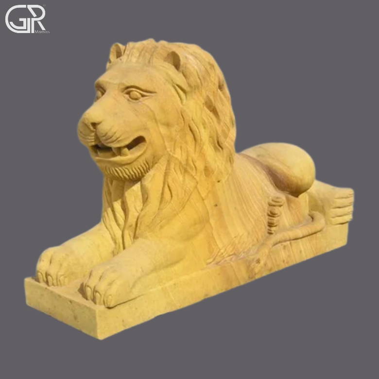 Sandstone Lion Sculpture