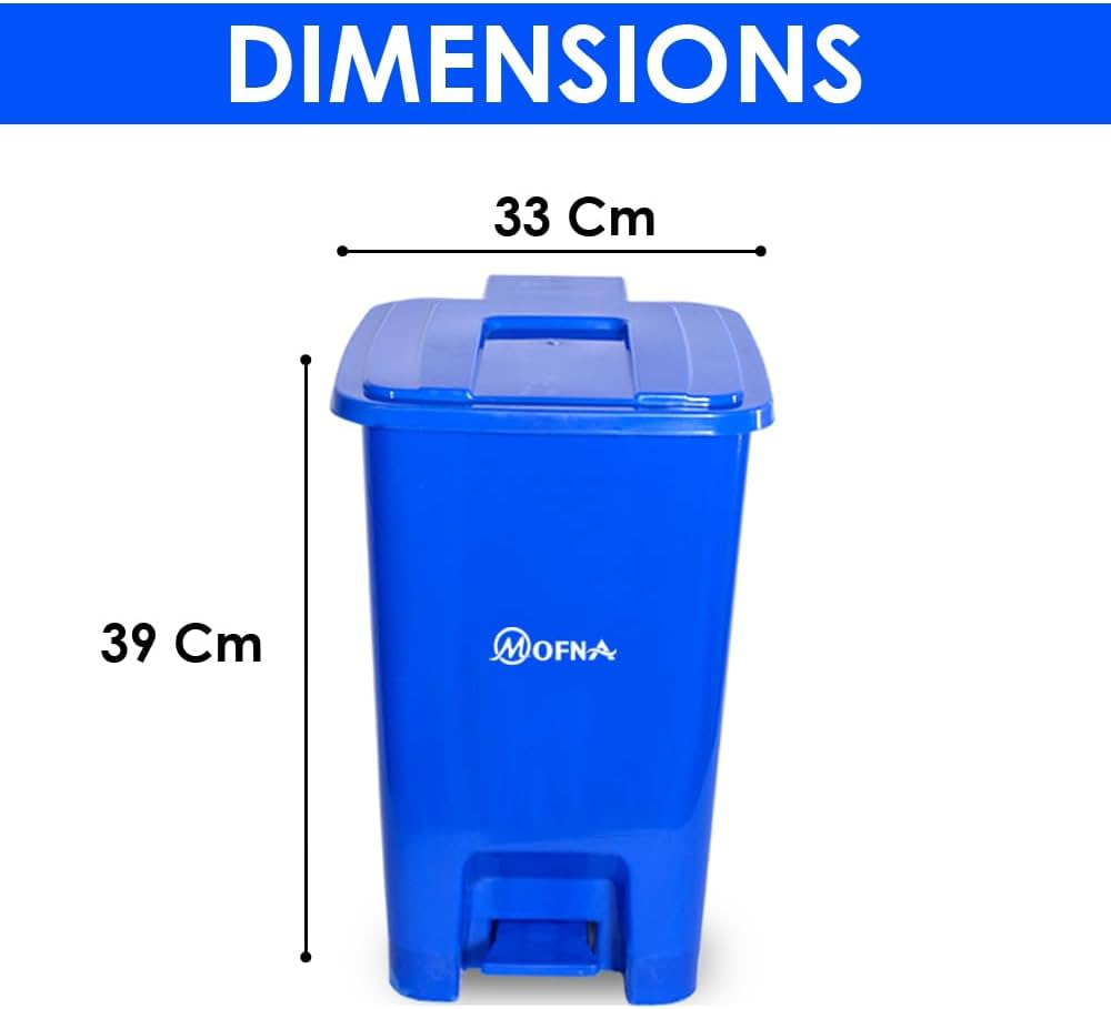 Bio Medical Blue Plastic Pedal Dustbin, 10 Liter