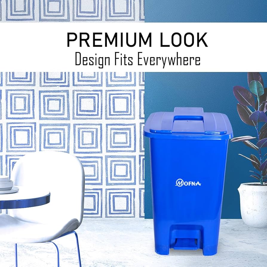 Bio Medical Blue Plastic Pedal Dustbin, 10 Liter