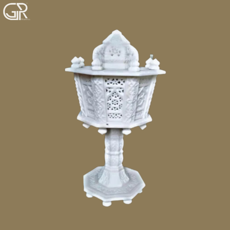 White Marble Lamp
