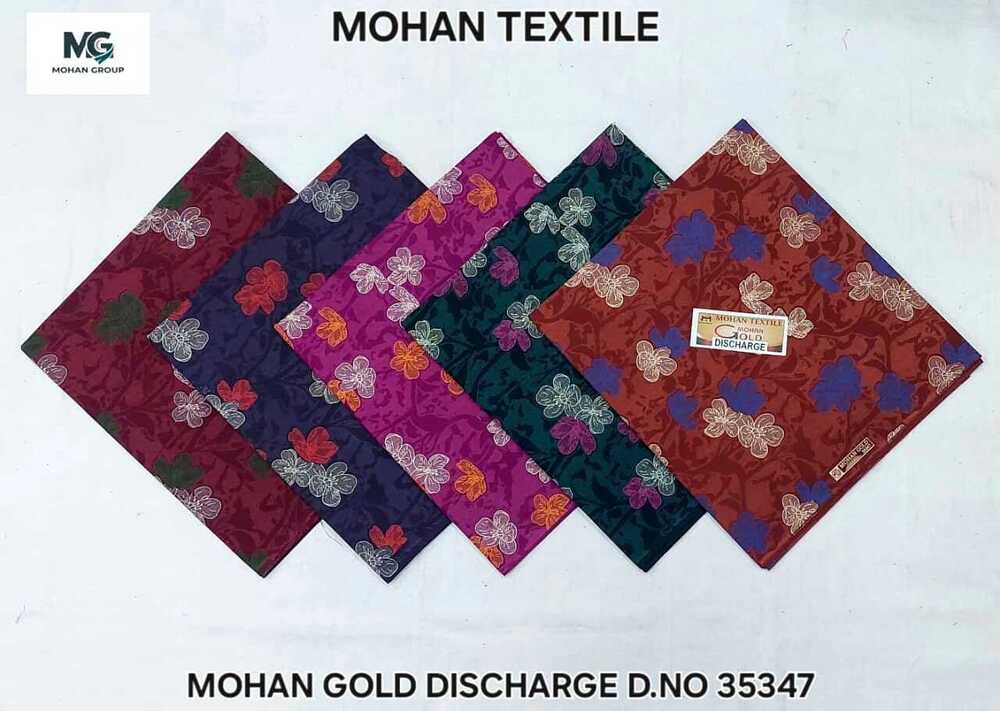 Mohan Gold Discharge Nighty Fabric