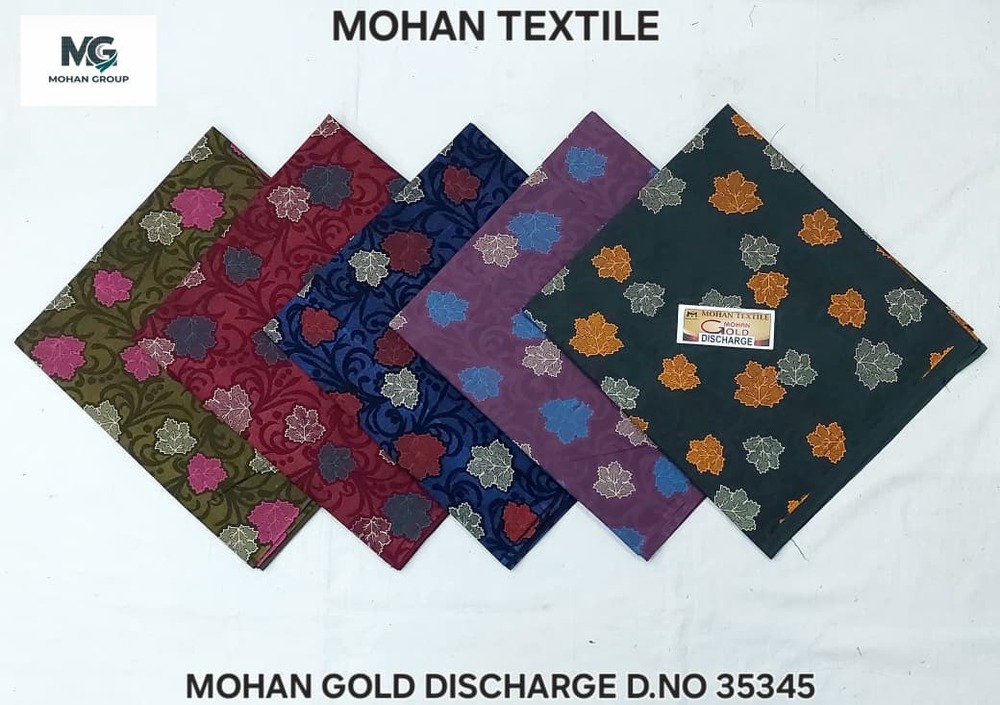 Mohan Gold Discharge Nighty Fabric