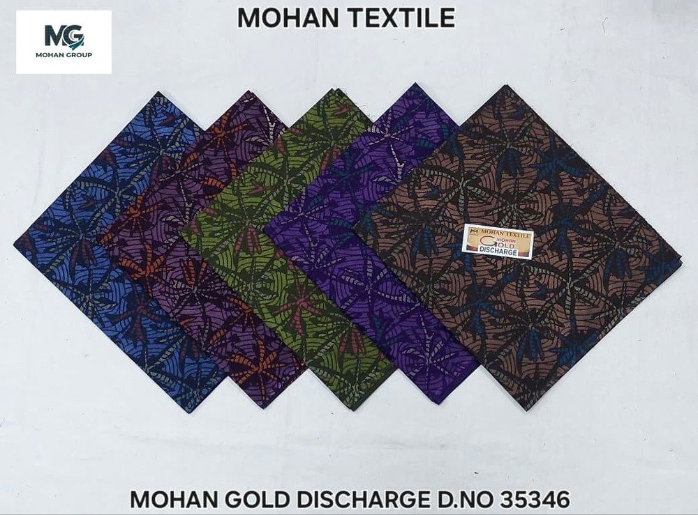 Mohan Gold Discharge Nighty Fabric