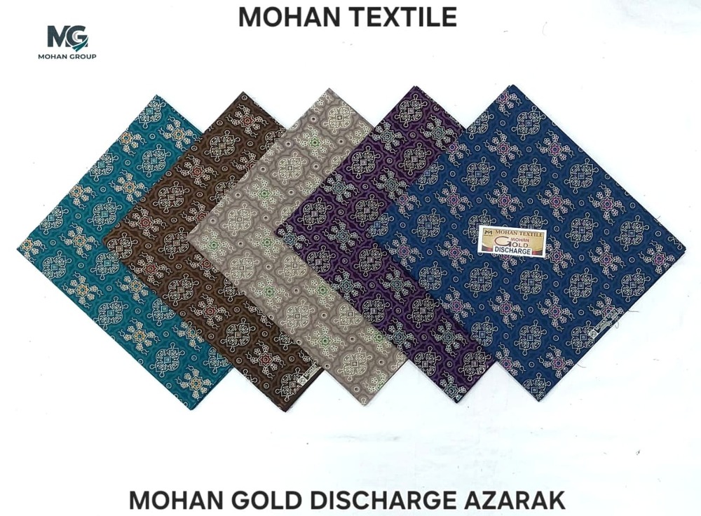 Mohan Gold Discharge Azarak Nighty Fabric