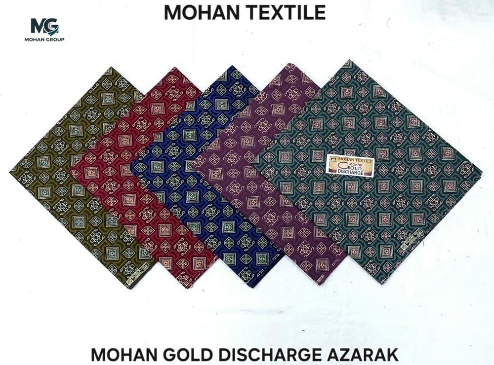 Mohan Gold Discharge Azarak Nighty Fabric