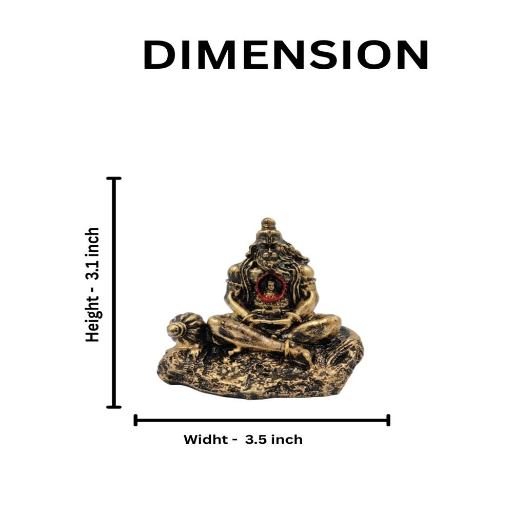 Chhati Hanuman - Makrana Marble 10 Inch, Multi-color Painted | Handcrafted Glossy Finish, Intricate Detailing, Durable
