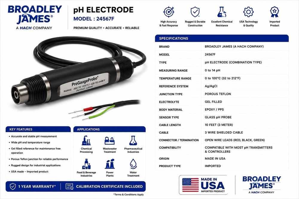 Broadley James pH Sensor