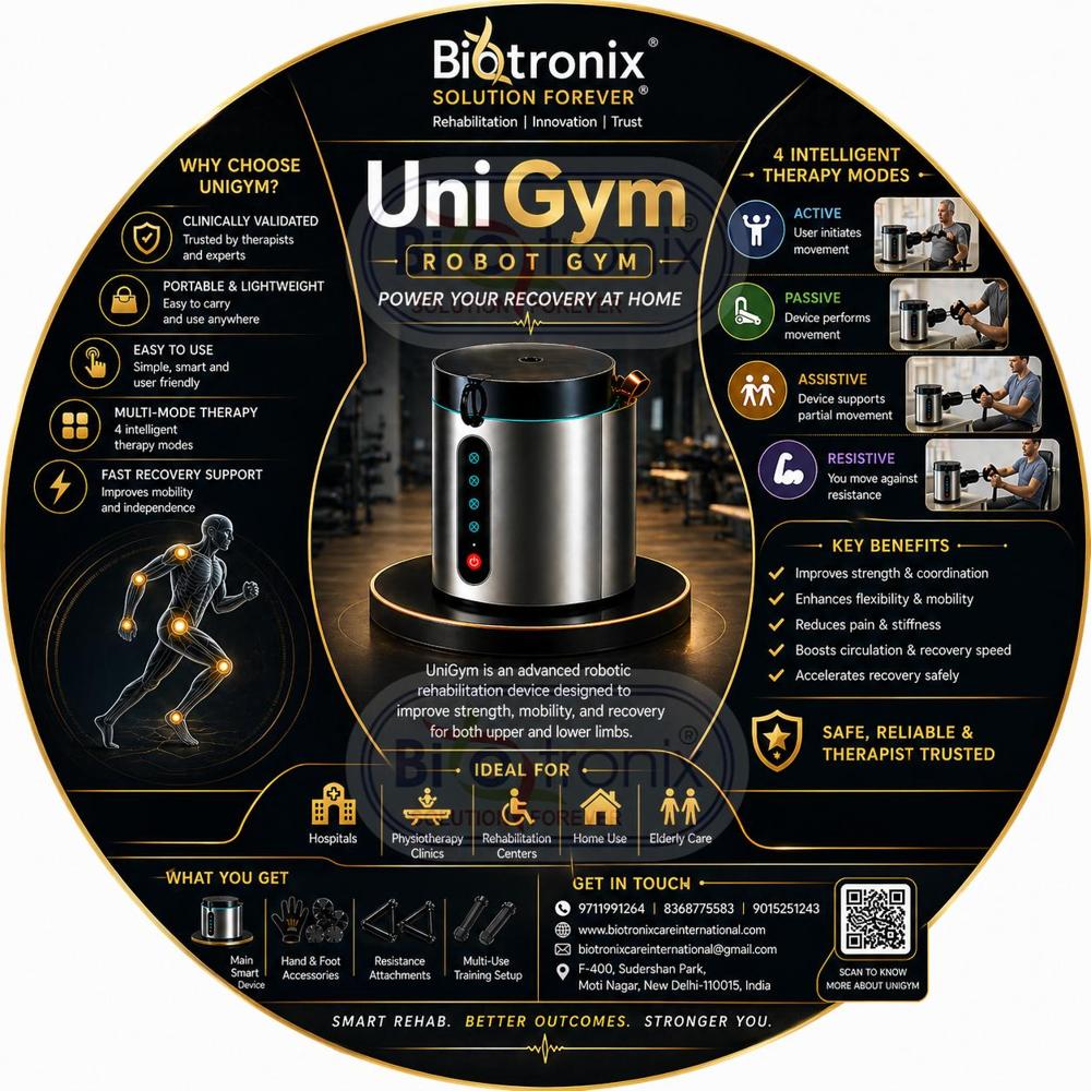 UniGym Clinical Physiotherapy Robot for Rehabilitation Therapy