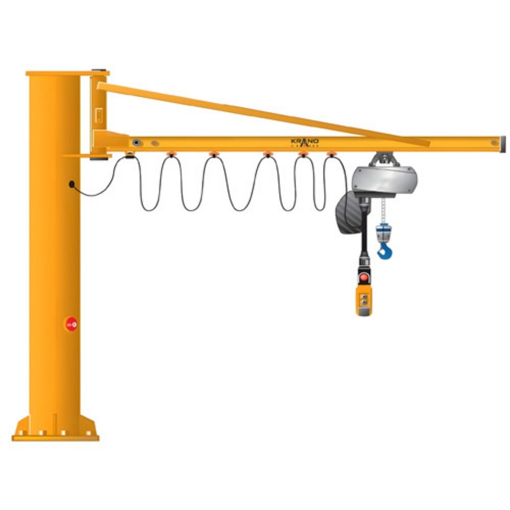 Industrial Jib Crane - Max Lifting Load 2 Tonne, Span 20-45 Meters | Electric Power, Manual Control, 5-year Warranty, High Quality