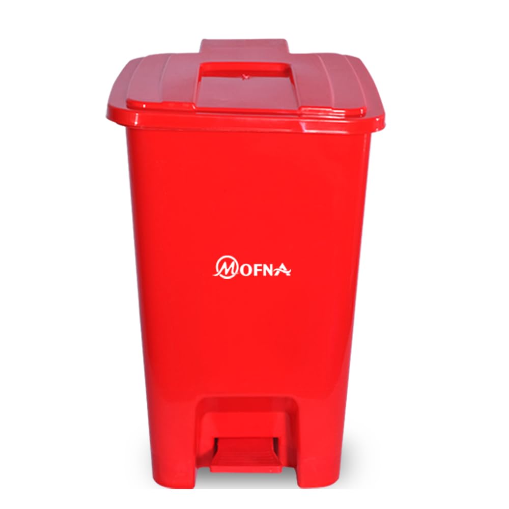 Bio Medical Red Plastic Pedal Dustbin, 20 Liter