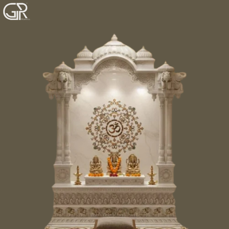 Indoor makrana Marble Temple