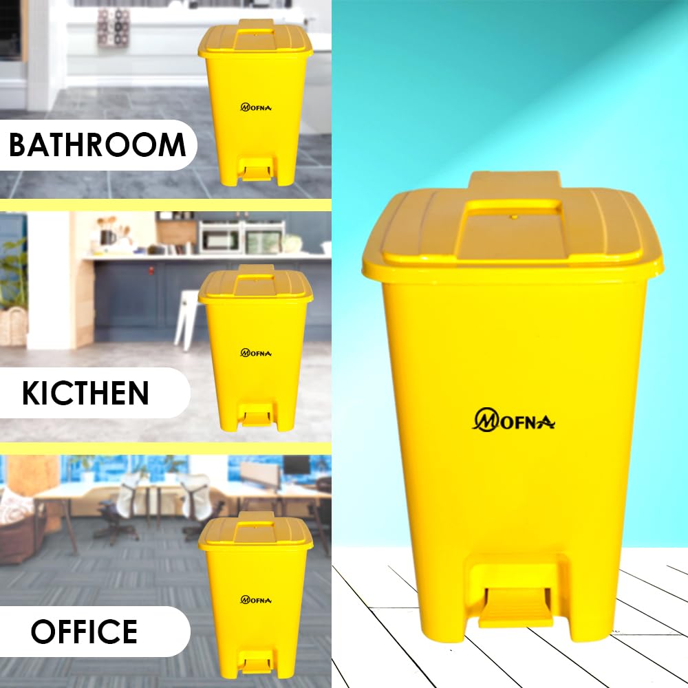 Bio Medical Yellow Pedal Dustbin, 30 Liter