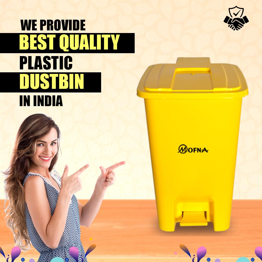 Bio Medical Yellow Pedal Dustbin, 30 Liter